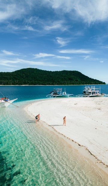 Islands between Coron and El Nido from above